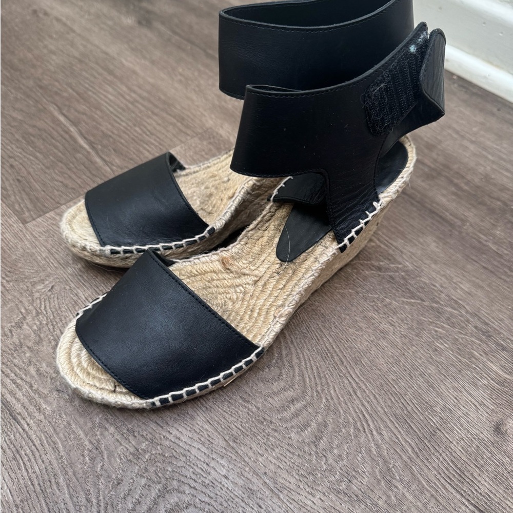 Vince Black Espadrille Sandals
